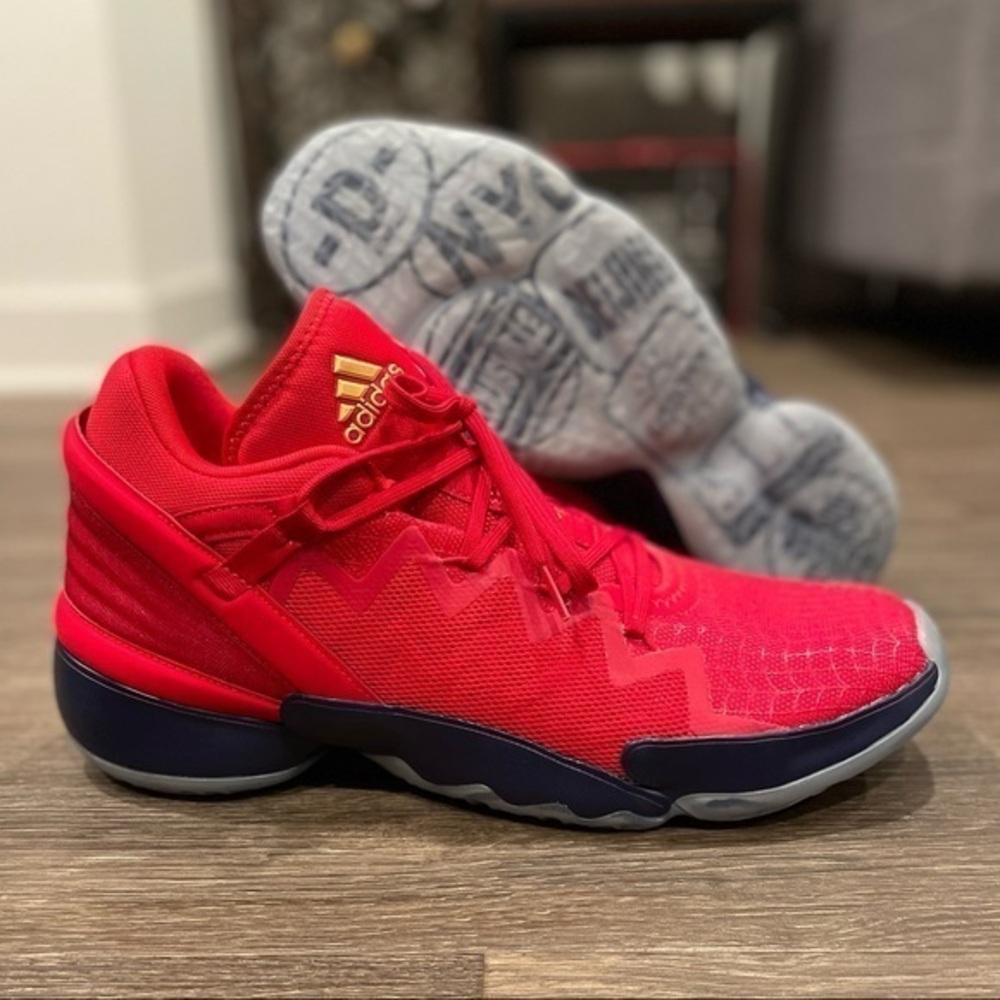 Adidas D.O.N. Issue #2 "Scarlet/Team Navy" sz 14